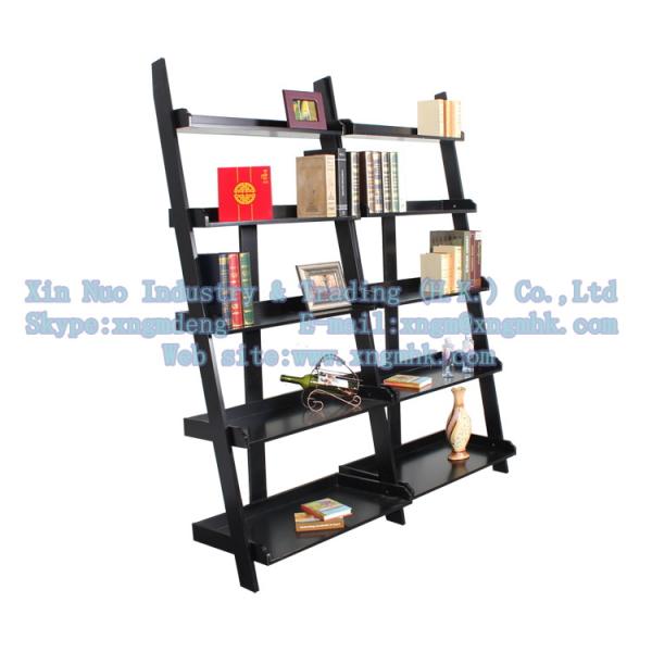 Wooden ladder shelves, wooden display rack, wooden display stand, wood storage