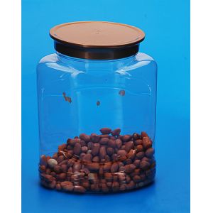China Plastic Material Plastic Sample Jars , Durable Sugar Coffee Tea Canister on sale