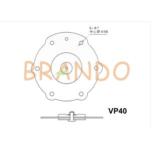 1 1/2'' Electromagnetic Pulse Valve NBR Diaphragm Working Temperature -20 - 230℃