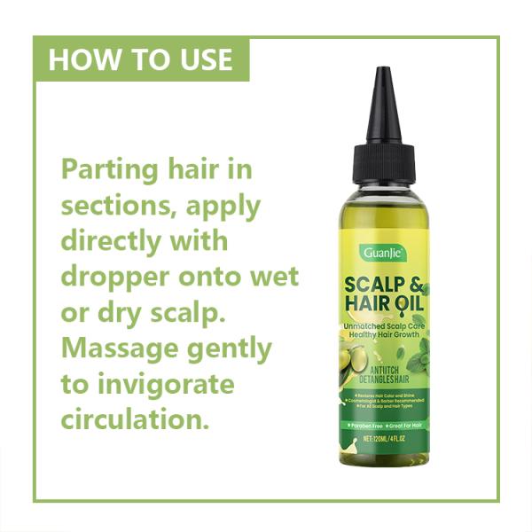 120ml Customized Volume Mint Scalp Oil For Relieving Itching Nourishing Treatment