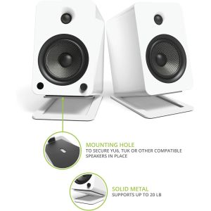 Small Speakers Tabletop Steel Computer Speaker Stands with Customized Instructio