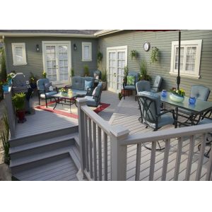 Wood Plastic Composite Low Maintenance Hollow Decking Flooring Board