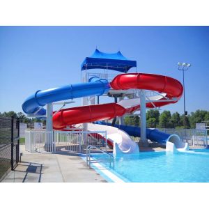 Water Park Fiberglass Swimming Pool Toys Kids Game Fiberglass Slide