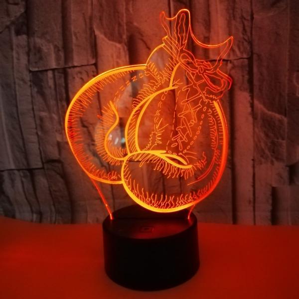 Custom OEM company logo sports explosion models boxing gloves 3D colorful night lights lamp