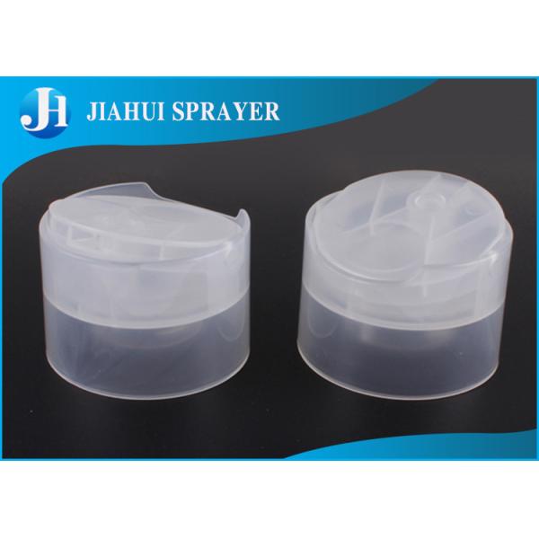 Buy Double Deck Flip Top Plastic Caps Cosmetic Bottle Caps 24-410 Transparent Color at wholesale prices