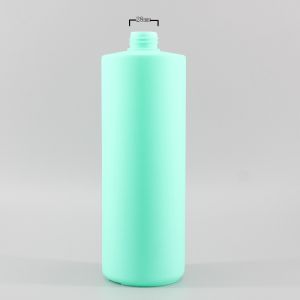 Cylinder PE 1000ml Shower Gel Shampoo Pump Bottles
