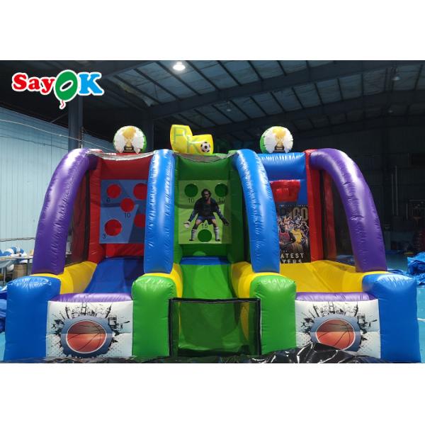 Buy Giant Inflatable Basketball Hoops 5x3m Funny Commercial Basketball Shooting Game at wholesale prices