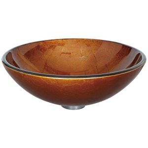 145mm Tempered Glass Sink Bathroom Countertop No Hole Scratch Resistance With