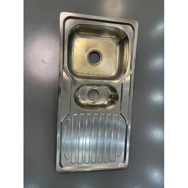 Commercial Kitchen Sink With Drainboard Customized Sink Dimensions Rear Drain