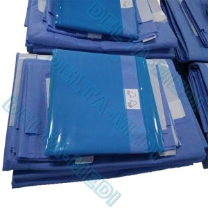 China Around Aperture With High Absorbent SMF  50g to 60g SBPP + PE / SMS / SMMS  Disposable Sterile Surgical Gynaecology Pack on sale