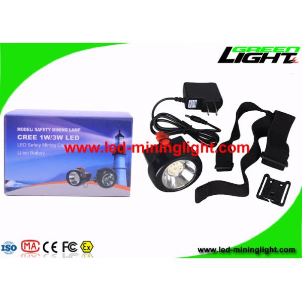 180mA 85 Lum Cordless Coal Miners Lamp , Safety Miners Head Torch Rechargeable