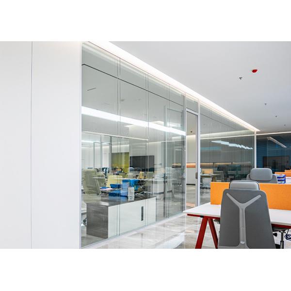 Aluminum alloy glass partition wall soundproof frameless glazed wall with
