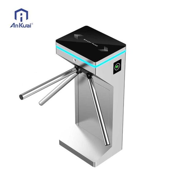 Security Pedestrian Gate Card Swipe Entrance Face Recognition Tripod Turnstile