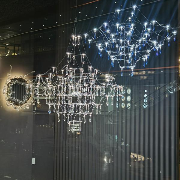 Modern Cube Crystal Chandelier Lighting Villa LOFT Kitchen Bedroom Mira Chandeliers(WH-MI-329)