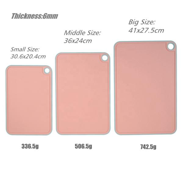 TPR Kitchen Chopping Board Set Colorful Cutting Boards for Cooking Tools and Utensils