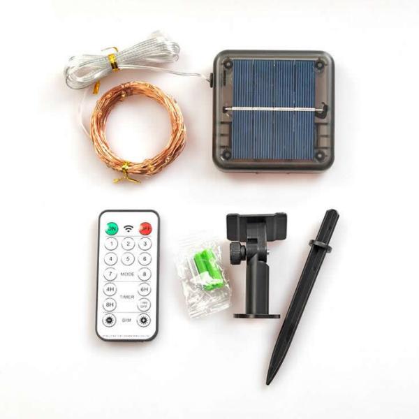 30M Length Solar Christmas String Lights 250MA White Valentine's Day String Lights