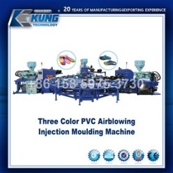 PVC Air Blowing Shoe Making Machines Rotary Style Full Automatic