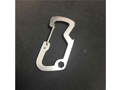 Engraved Stainless Steel Carabiner Beer Bottle Opener,Good quality, factory