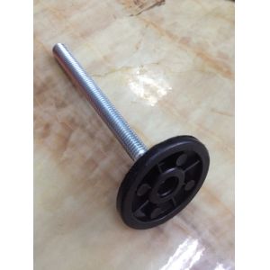 K058 50mm nylon plastic base furniture leg with turning thread