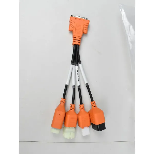 Xtruck M1 OBD2 Diagnostic Cable for Kawasaki 1/3-4P/2-4P/2-8P with Plastic and Metal Construction Compatible with XTRUCK M1 Scanner