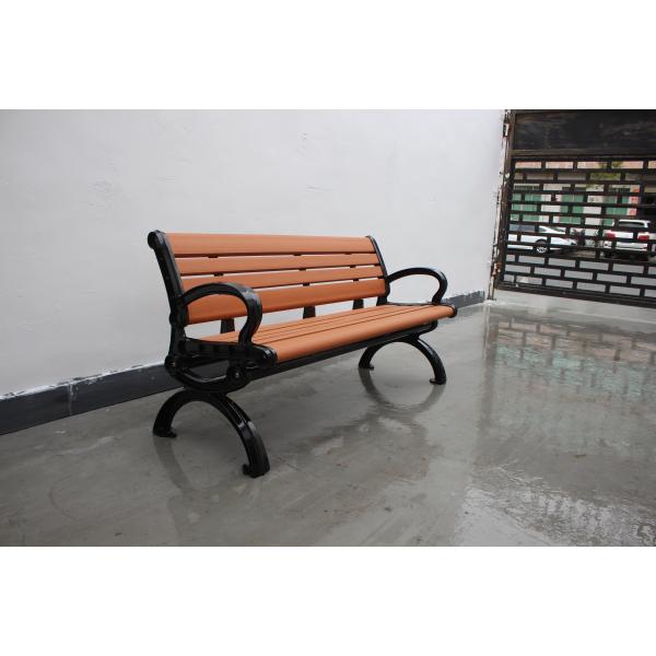 Waterproof Outdoor Recycled Plastic Benches Rust Resistant With 2 Seater