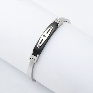 Fashionable stainless steel buckle bracelet design, simple titanium steel hot