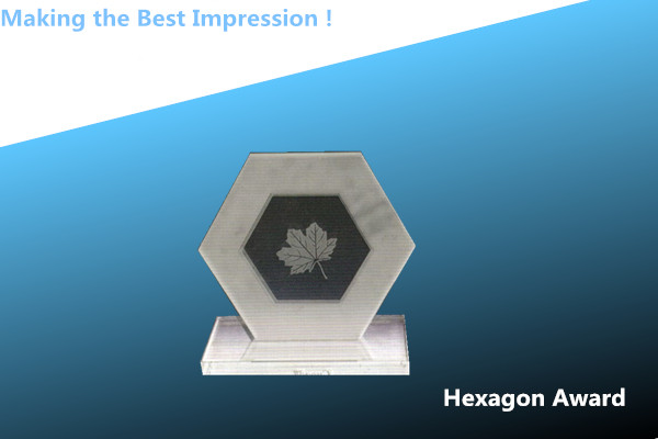 Buy crystal hexagon award/blank crystal hexagon award/crystal hexagon trophy/hexagon trophy at wholesale prices