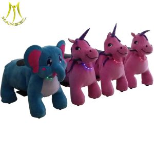 Hansel amusement playground electric animal battery motorized plush ride