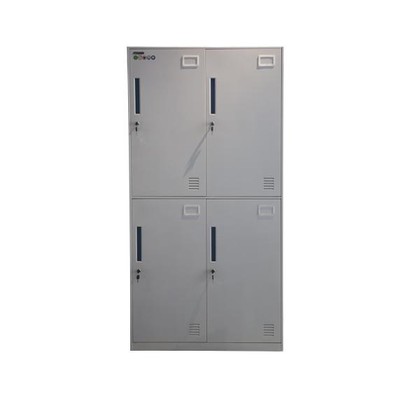 Buy Narrow Side Staff Room Lockers Colorful Clothes Locker With Metal Rods at wholesale prices