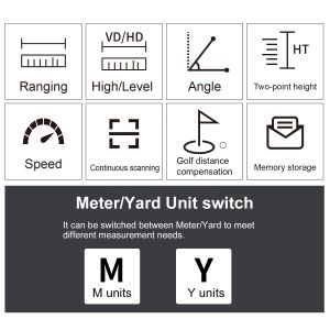 golf laser rangefinder telescope Mounted Range Finder mini handheld laser
