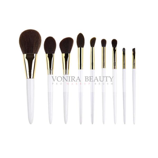 Buy Essential Dazzling Synthetic Makeup Brush Pearl White Handle Brushes at wholesale prices