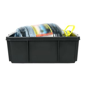Black Soldier Fly Plastic Crates 360x270x130mm for Transportation and Organizati