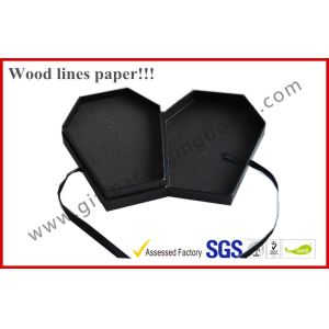 Customized Wood Paper Apparel Gift Boxes , Jewellery Package With Metal Lock