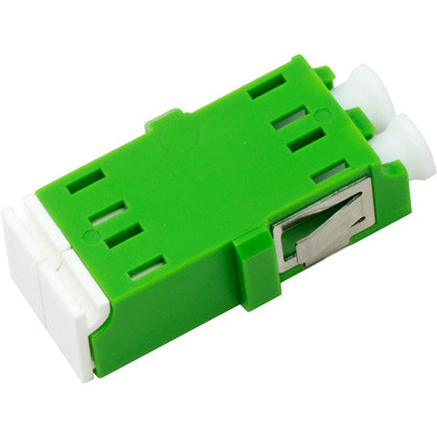 Green Lc Fiber Adapter Internal Shutter PEI / PC Housing Zirconia Ceramic Sleeve