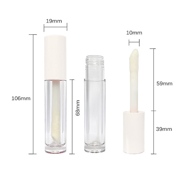 Buy GMPC White Cap Lip Gloss Tubes Makeup Empty Lipgloss Containers at wholesale prices
