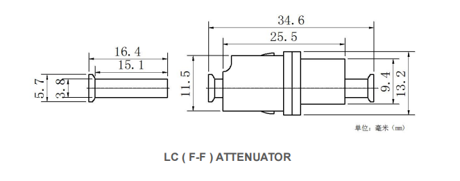 LC Fixed Attenuator APC/UPC Low RL SM/MM