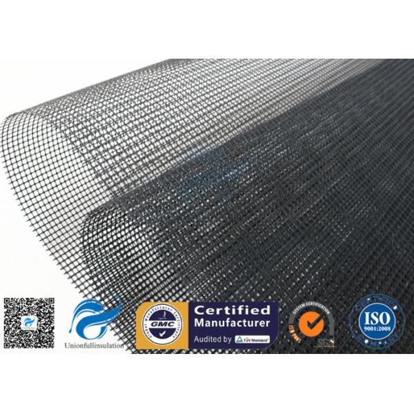 PTFE Coated Fiberglass Open Mesh Fabric Black 1MM 260℃ Conveyor Dryer Belt