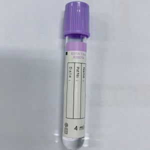 Hospital Medical Lavender Cover Vacuum Blood Tube OEM Accept