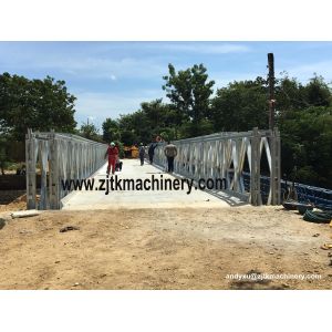 Bailey bridge , Compact 200，single lane ,4.2m ,Heavy Loading,
