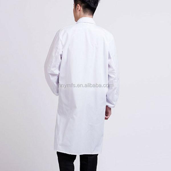 Classical White Medical Lab Coat Waterproof Unisex Custom Sizes