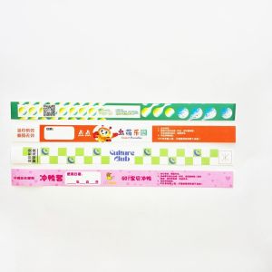 Customized Waterproof Paper Wristband with Bar Coding and Digital Printing