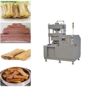 Sheepskin Rawhide Dog Bone Pressing Machine , pet food processing equipment