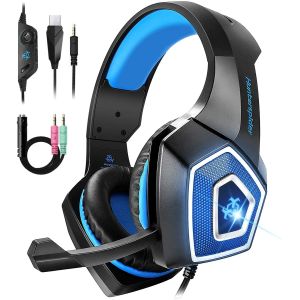 100mA 2.2kohm Hunterspider Noise Cancelling Gaming Headphones