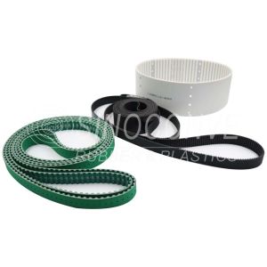 Construction Works Essential Auto Double Sided White PU Timing Belt with