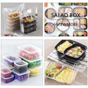 Factory custom PET PP PS plastic salad box salad bowl and container boxes,PET Disposable Transparent Eco-friendly Plasti