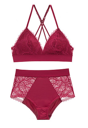 Buy New Lace Satin Bralette Set at wholesale prices