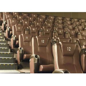 Fireproof Foam Density Public Theater Seating Movie Theater Chairs