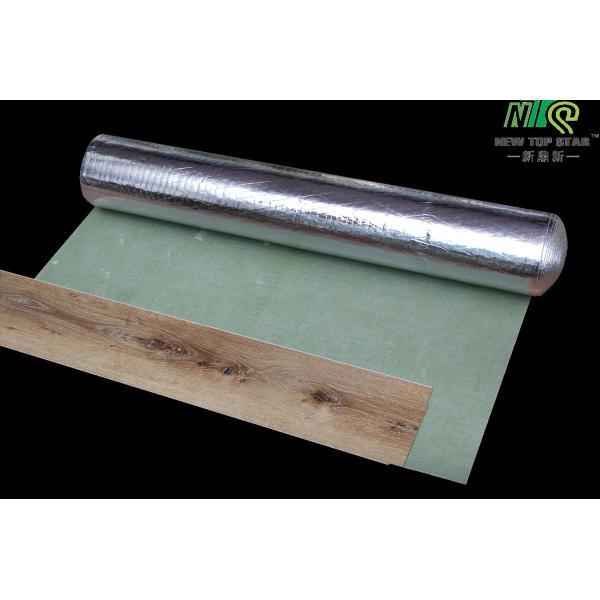 920KGS/m3 Acoustic Floor Underlayment Rubber Carpet Underlay With Silver Vapor Barrier