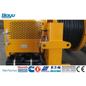 Max Continuous Pull 2x35kN Overhead Line Stringing Equipment Hydraulic Tensioner