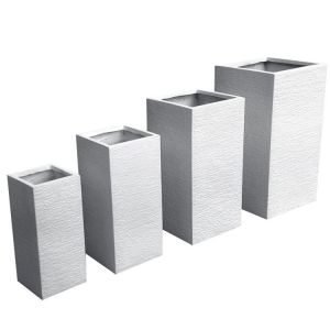 Powder Coated Finishing Fiber Clay Planters For Gardening Needs